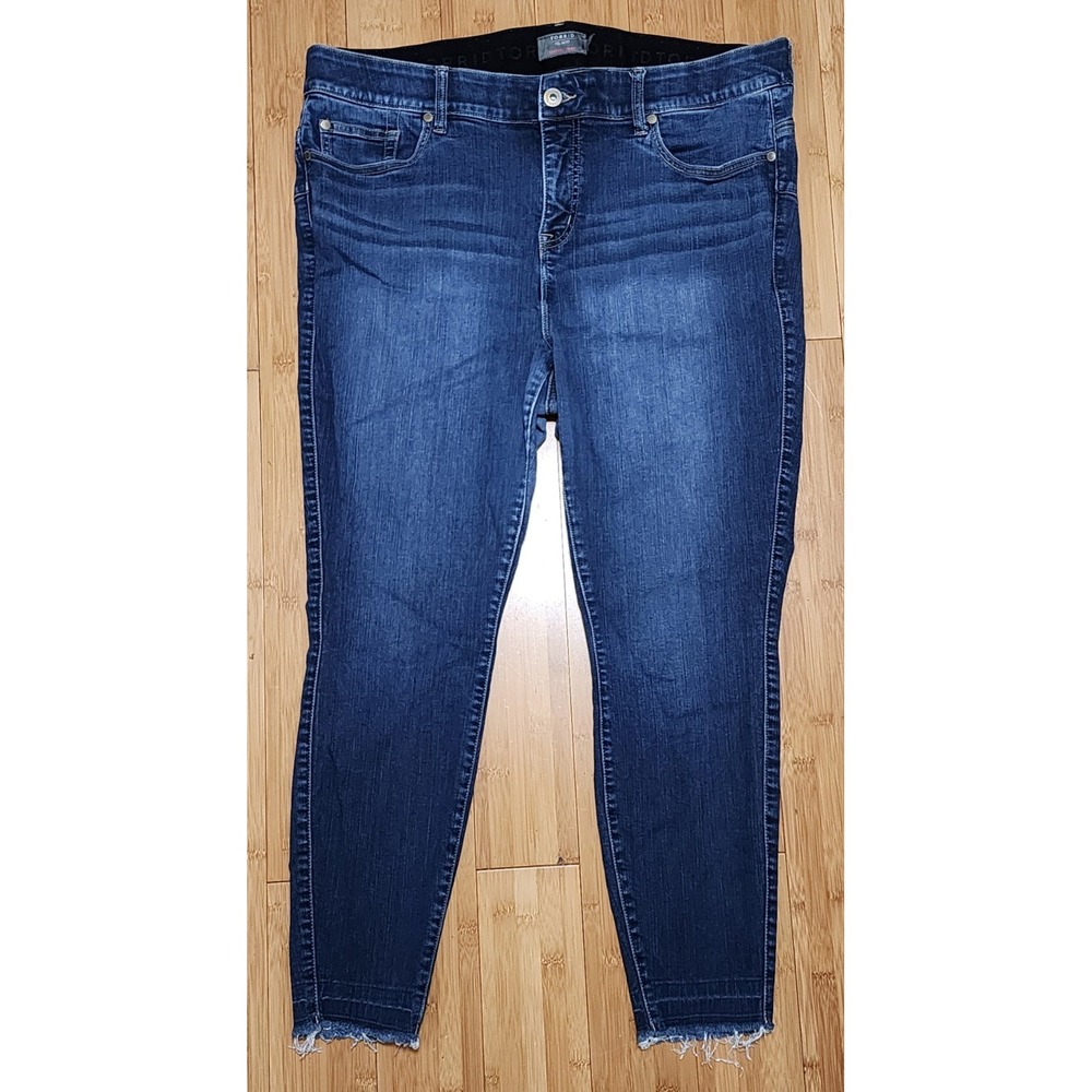 Torrid Bombshell Skinny Jeans Women's 20R Blue Premium Stretch Dark Wash Denim